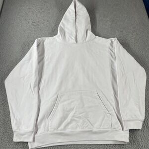 Talentless Hoodie Adult 2XL White Cotton Heavy Weight Pullover Sweatshirt